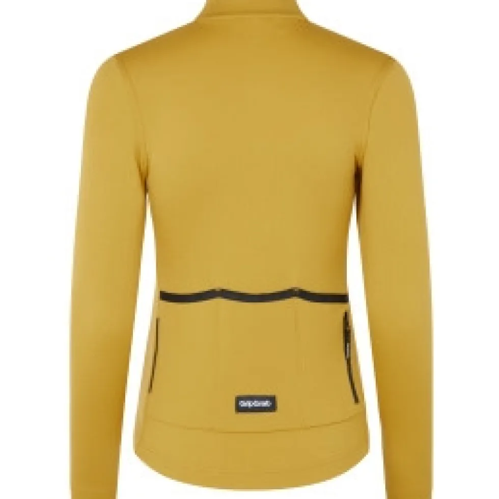 GripGrab EXPLR Merinotech Thermo Fietsshirt met Lange Mouwen Dames - Mustard Yellow