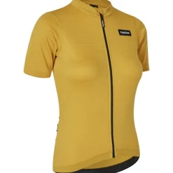GripGrab EXPLR Merinotech Fietsshirt Korte Mouwen Dames - Mustard Yellow