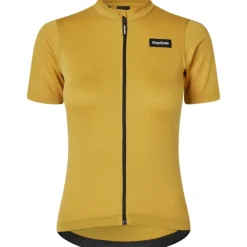 GripGrab EXPLR Merinotech Fietsshirt Korte Mouwen Dames - Mustard Yellow