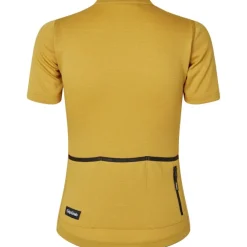 GripGrab EXPLR Merinotech Fietsshirt Korte Mouwen Dames - Mustard Yellow
