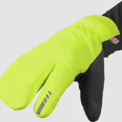 GripGrab Nordic 2 Deep Winter Lobster Windproof Handschoenen - Yellow hi-vis