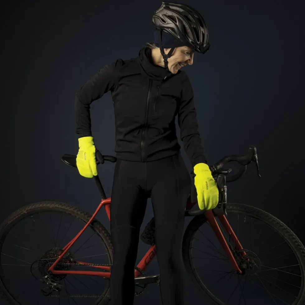 GripGrab RIDE Deep Winter Lobster Winddichte Handschoenen - Yellow hi-vis