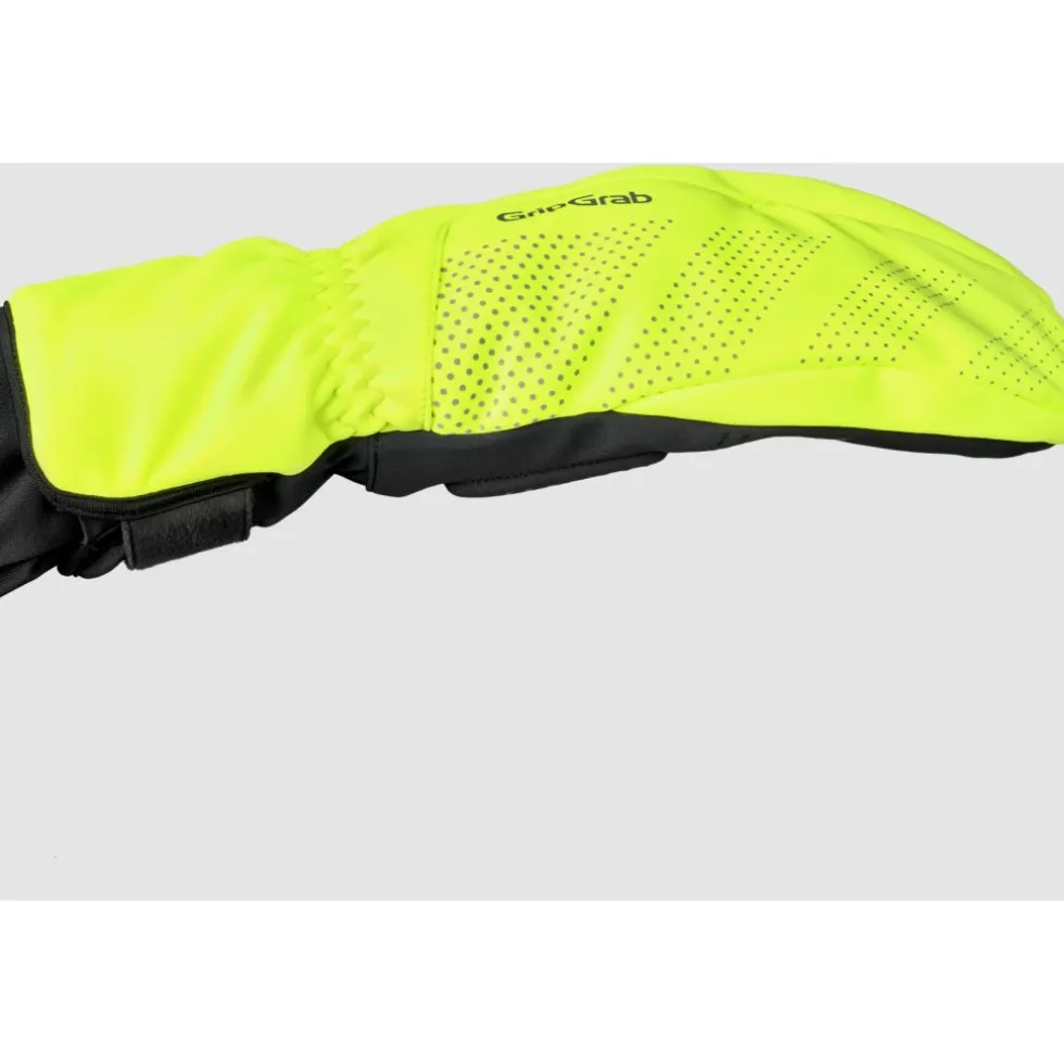 GripGrab RIDE Deep Winter Lobster Winddichte Handschoenen - Yellow hi-vis