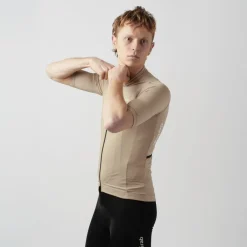 GripGrab RIDE Fietsshirt met Korte Mouwen Heren - Beige