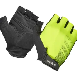 GripGrab RIDE RC Lite Padded Korte-Vinger Handschoenen - Yellow Hi-Vis