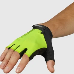 GripGrab RIDE RC Lite Padded Korte-Vinger Handschoenen - Yellow Hi-Vis