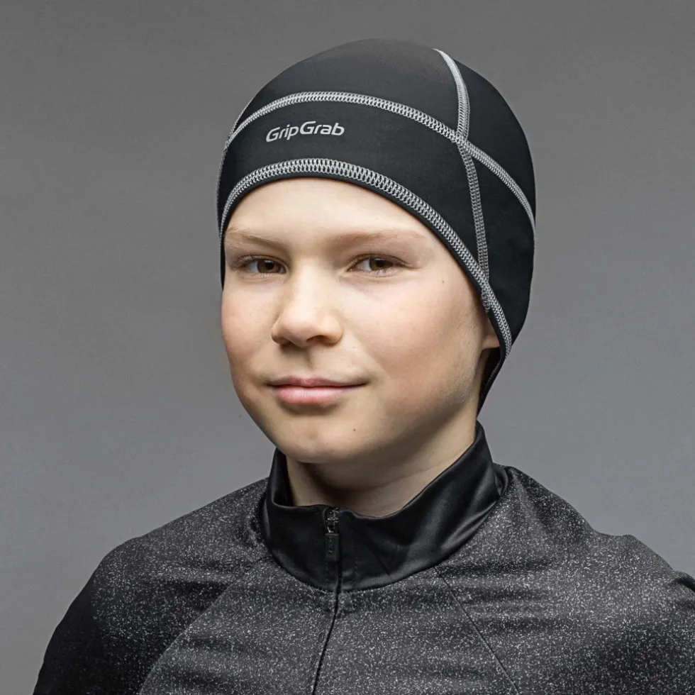 GripGrab Thermal Onderhelm Kinderen - Zwart