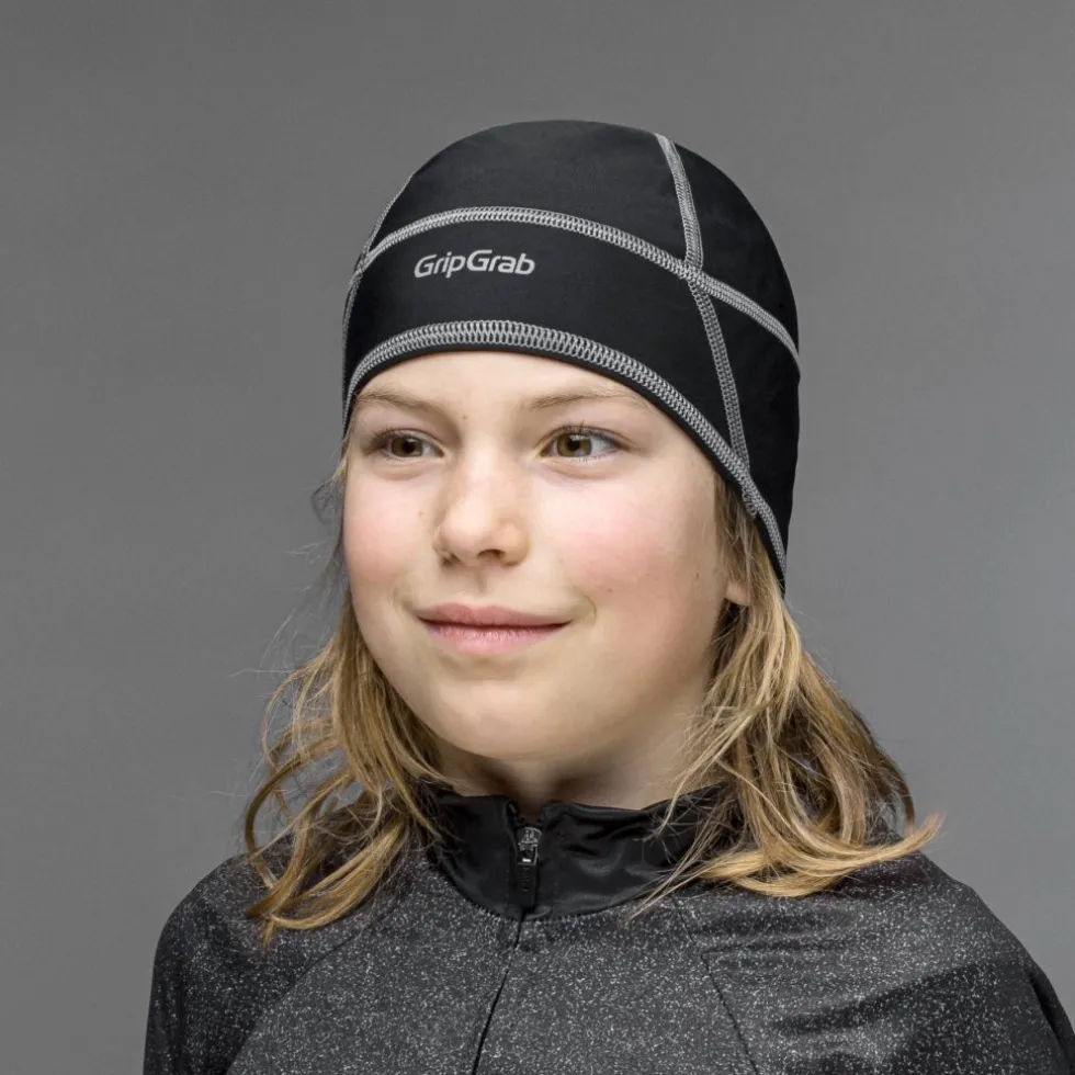 GripGrab Thermal Onderhelm Kinderen - Zwart