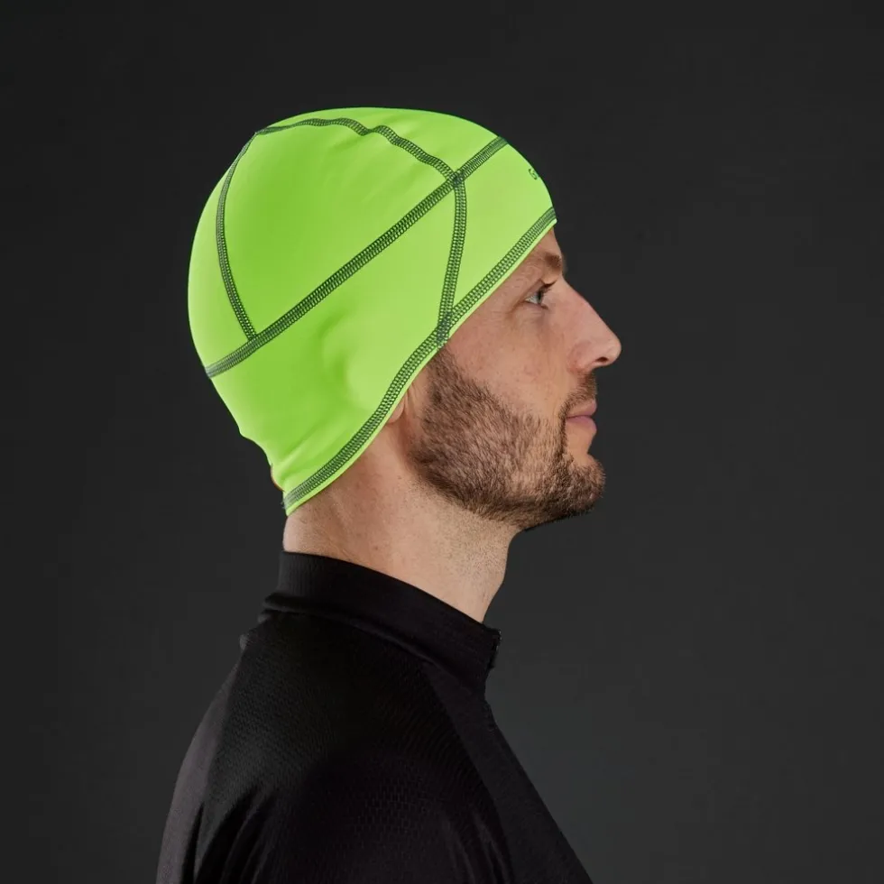 GripGrab Thermo Hi-Vis Onderhelm Muts - Yellow Hi-Vis