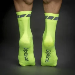 GripGrab Tricolore Regular Cut Sokken - Set van 3 - Zwart/Wit/Fluo Yellow