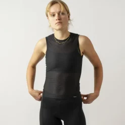 GripGrab Ultralight Mesh Mouwloos Base Layer voor Dames - Zwart