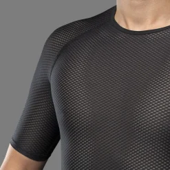 GripGrab Ultralight Mesh Onderhemd met Korte Mouwen Heren - Zwart