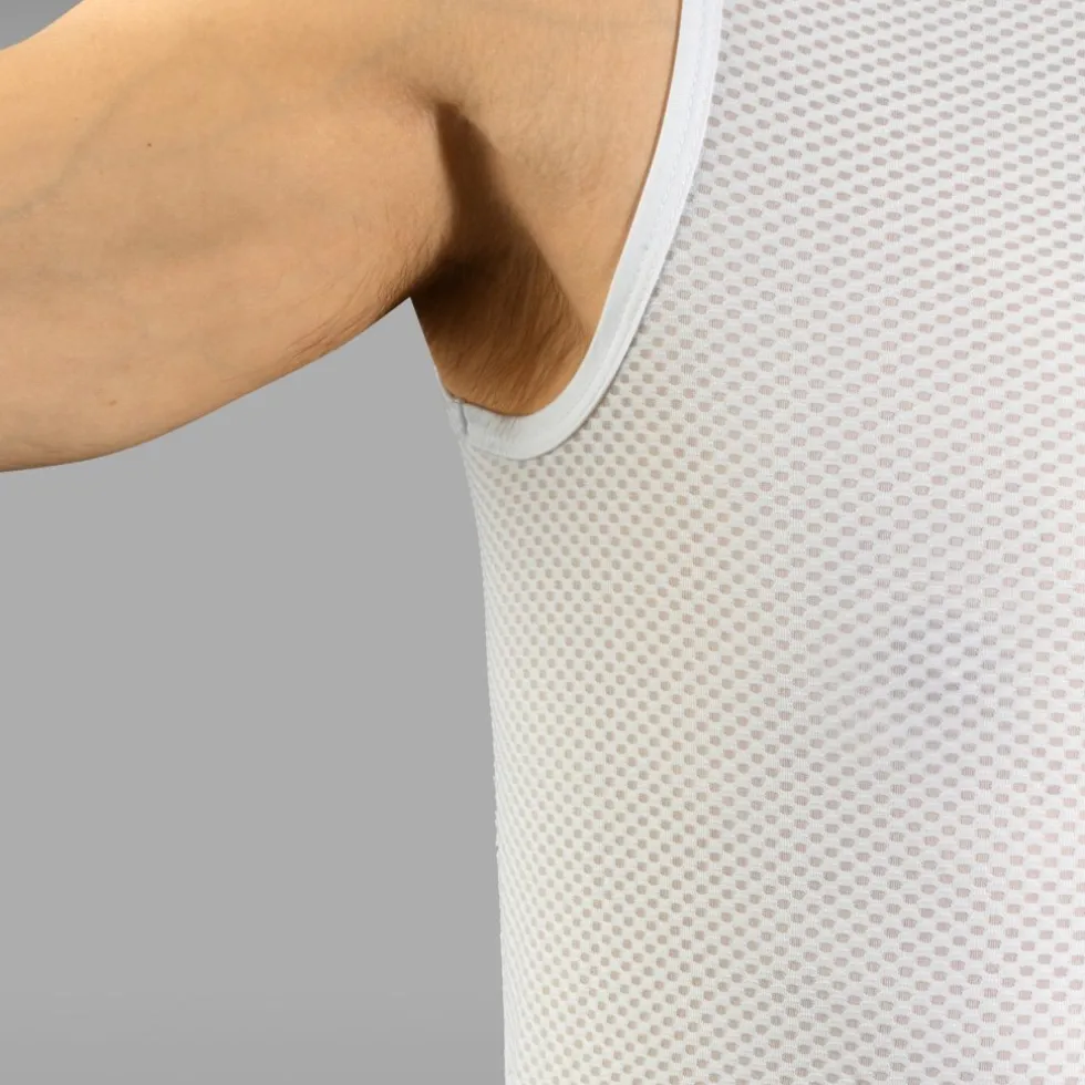 GripGrab Ultralight Mesh Hemd zonder Mouwen Heren - Set van 3 - Wit