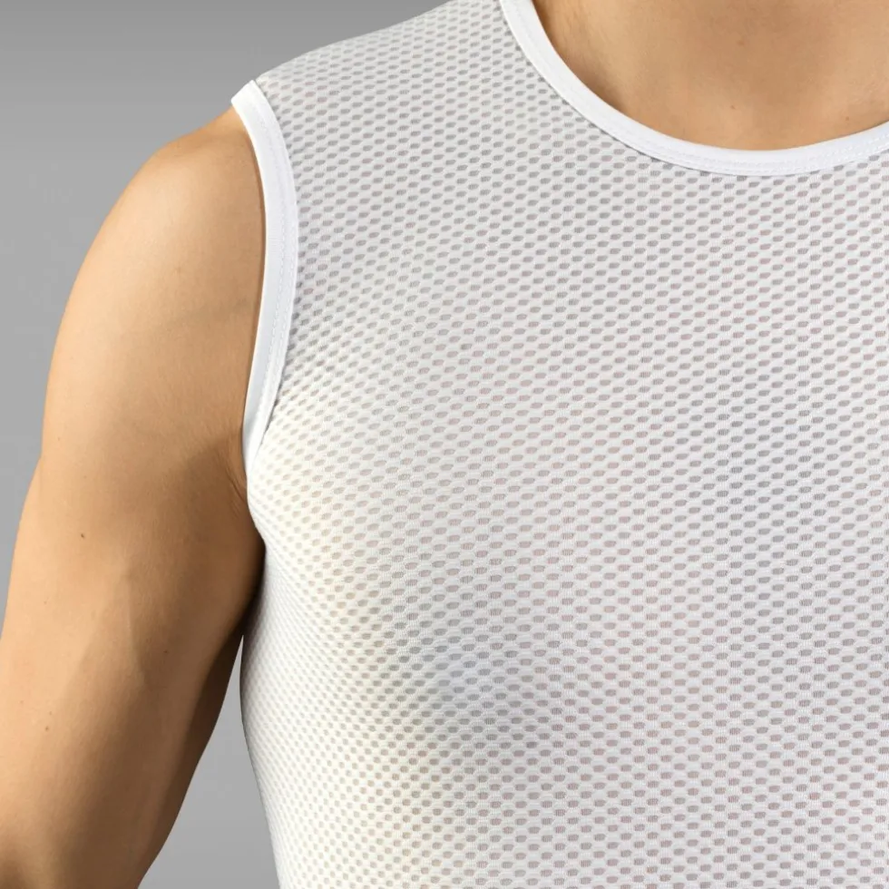 GripGrab Ultralight Mesh Hemd zonder Mouwen Heren - Set van 3 - Wit