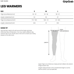 GripGrab UV Protect Beenwarmers - Zwart