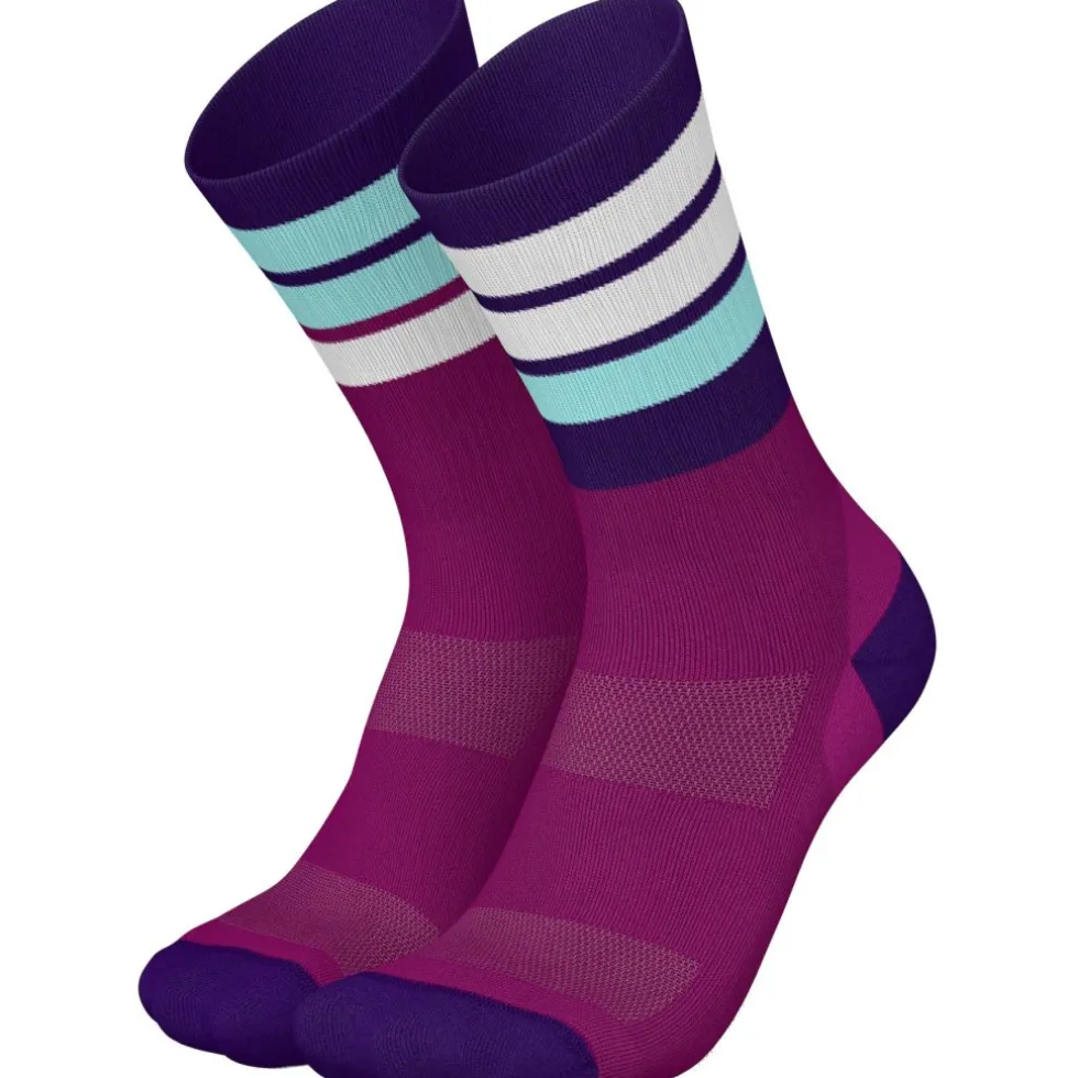 INCYLENCE Merino Strive Sokken - Magenta Cyan