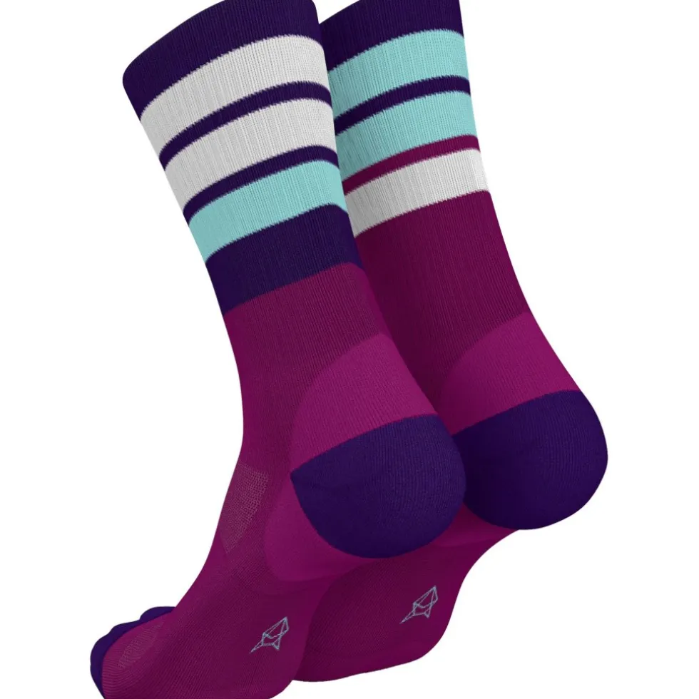 INCYLENCE Merino Strive Sokken - Magenta Cyan