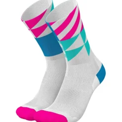 INCYLENCE Ultralight Elements Sokken - Wit Blauw Roze