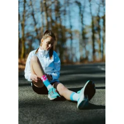 INCYLENCE Ultralight Elements Sokken - Wit Blauw Roze