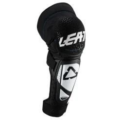 Leatt 3DF Hybrid EXT knie/scheenbeschermers - white/black