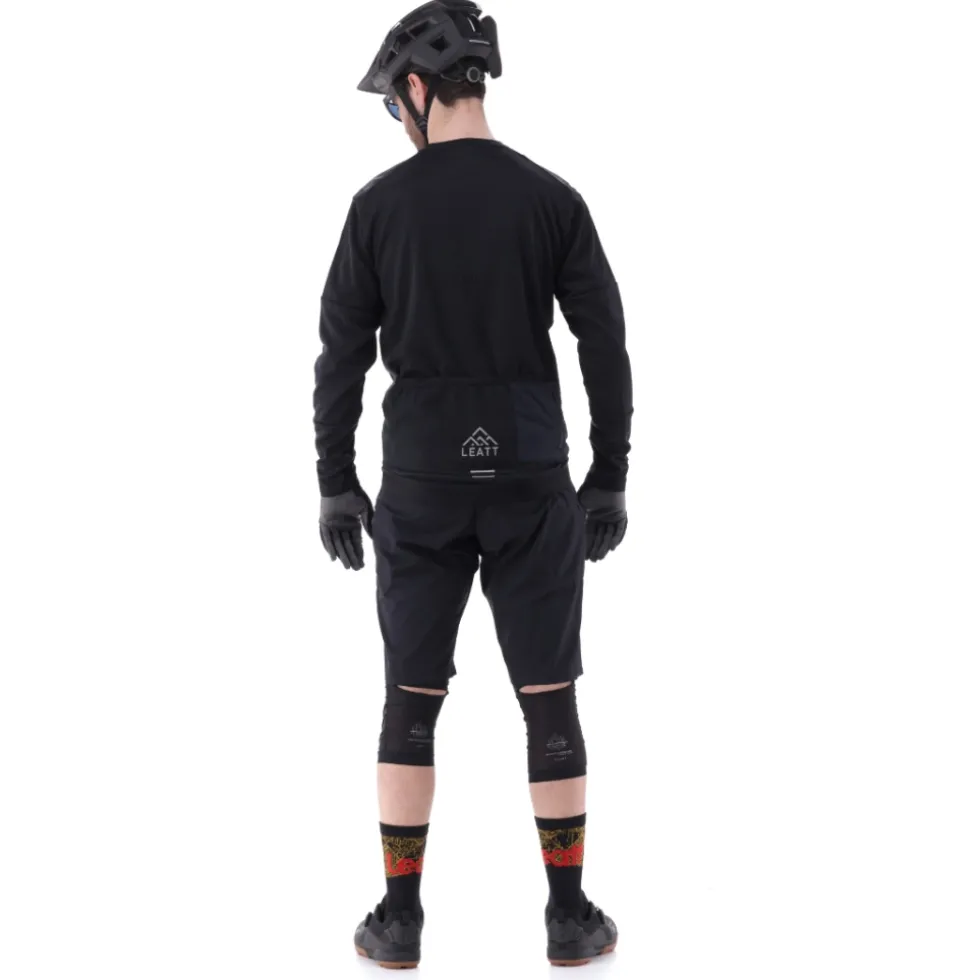 Leatt MTB Trail 4.0 Shirt met Lange Mouwen Heren - zwart