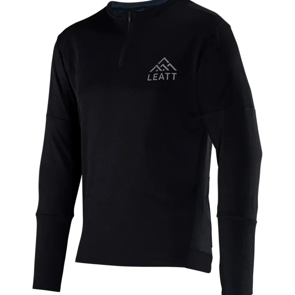 Leatt MTB Trail 4.0 Shirt met Lange Mouwen Heren - zwart