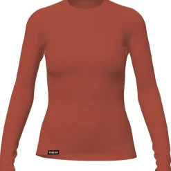 7mesh Ashlu Merino Hemd met Lange Mouwen Dames - Clay