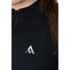 7mesh Ashlu Merino Shirt met Lange Mouwen Dames - Zwart