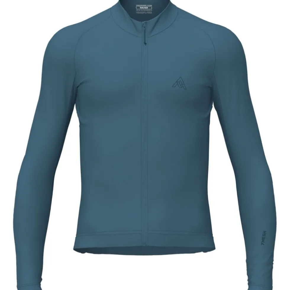 7mesh Atlas Heren-shirt met lange mouwen - Lake Blue