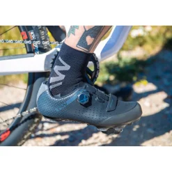 Northwave Extreme Air Mid Sokken - zwart/grijs 07