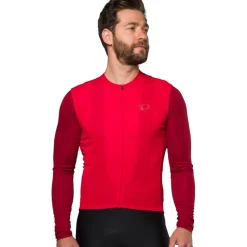 PEARL iZUMi Attack Fietsshirt met lange mouwen Heren 11122403 - goji berry - AA7