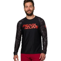 PEARL iZUMi Elevate Shirt met Lange Mouwen Heren 19122203 - black camo - AAR