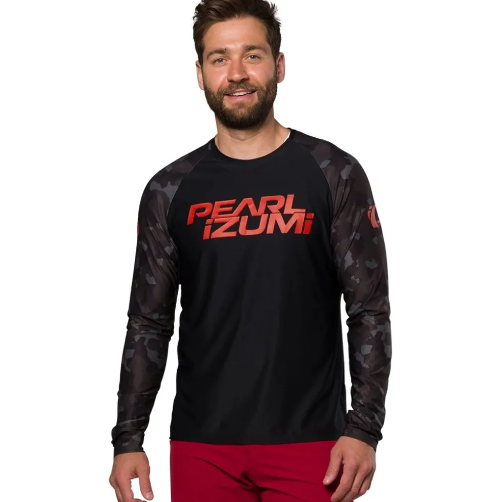 PEARL iZUMi Elevate Shirt met Lange Mouwen Heren 19122203 - black camo - AAR