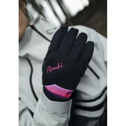 Roeckl Sports Waldau 2 Fietshandschoenen Damen - black/bubblegum 9304
