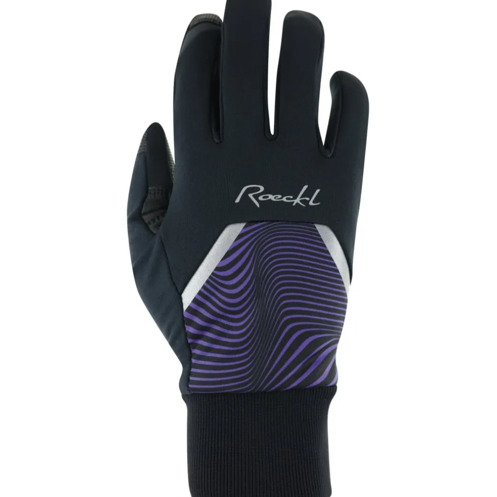 Roeckl Sports Wirsberg Fietshandschoenen Dames - black/ultra violet 9463