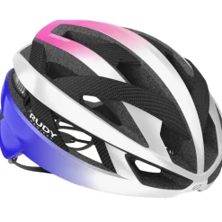Rudy Project Rebel Helm - Pearl Metal/Pink/Cyber Blue - Shiny