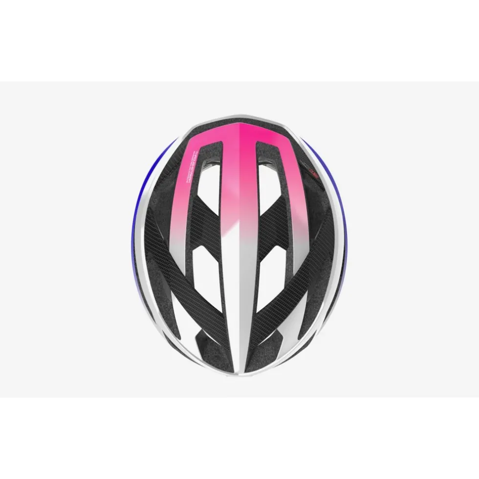 Rudy Project Rebel Helm - Pearl Metal/Pink/Cyber Blue - Shiny