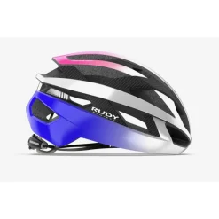Rudy Project Rebel Helm - Pearl Metal/Pink/Cyber Blue - Shiny