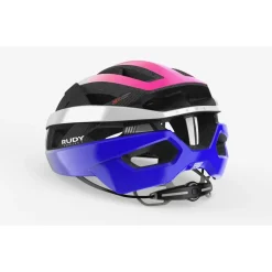 Rudy Project Rebel Helm - Pearl Metal/Pink/Cyber Blue - Shiny