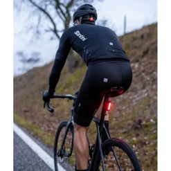 Santini Adapt Shell Fietsshort met Bretels Heren SP1071GITADAPTSHEL - zwart NE