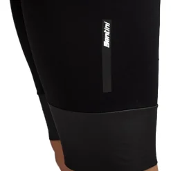 Santini Adapt Shell Fietsshort met Bretels Heren SP1071GITADAPTSHEL - zwart NE