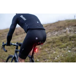 Santini Adapt Shell Fietsshort met Bretels Heren SP1071GITADAPTSHEL - zwart NE