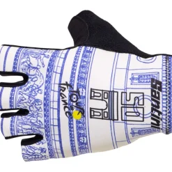 Santini Arrivée Arc De Triomphe Handschoenen met Korte Vingers - Tour de France邃