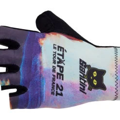 Santini Arrivée Montmartre handschoenen met korte vingers - Tour de France邃