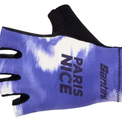 Santini Paris Nice Cycling Handschoenen met Korte Vingers RE367CL25PN - Print