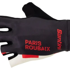 Santini Paris Roubaix Cycling Handschoenen met Korte Vingers RE367CLGIBUS - Print