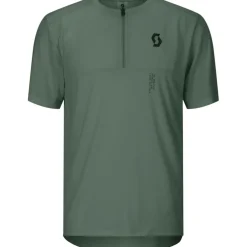 SCOTT Vertic Zip T-shirt met korte mouwen voor heren - tranquil green
