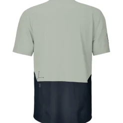 SCOTT Vertic Zip T-shirt met korte mouwen voor heren - spray grey/dark blue