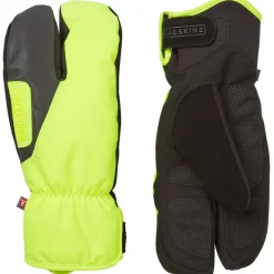 SealSkinz Barwick Waterdichte Extreme Koude Weer Cyclus Gespleten Vinger Handschoenen - Neon Yellow