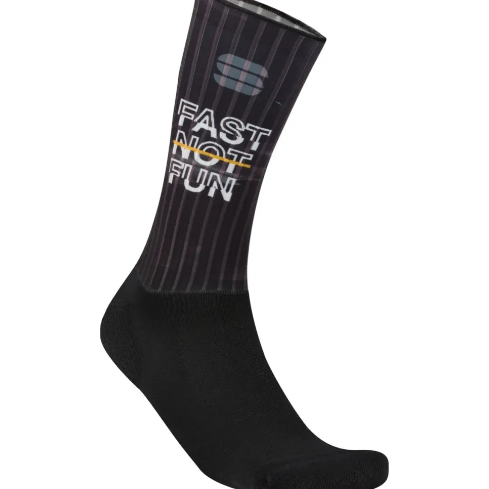 Sportful Fast Not Fun Fietssokken Unisex - 002 zwart